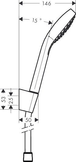 ЧертежHansgrohe Croma Select E (26413400)