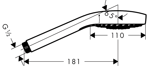 ЧертежHansgrohe Croma Select S (26804400)