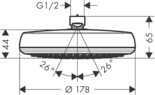 ЧертежHansgrohe Crometta 100 (26578000)