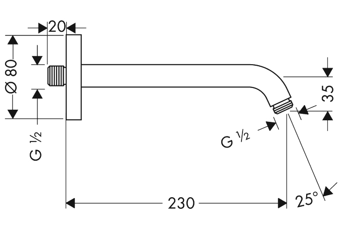 Креслення Hansgrohe Crometta 100 (27412000)