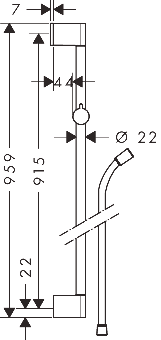 ЧертежHansgrohe Crometta 100 (26504000)