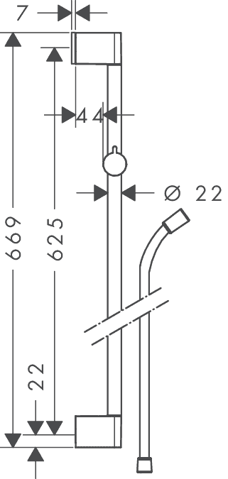 ЧертежHansgrohe Crometta 100 (26503000)