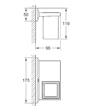 ЧертежGrohe Allure Brilliant (40503000)