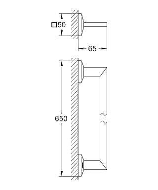 ЧертежGrohe Allure Brilliant (40497000)