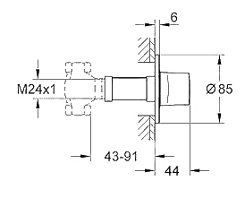 ЧертежGrohe Ondus (19444000)