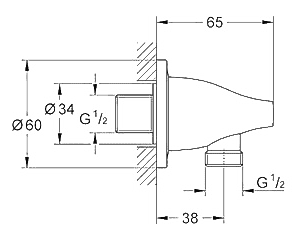 ЧертежGrohe Ondus (27190000)