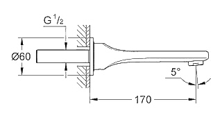 ЧертежGrohe Veris (13242000)