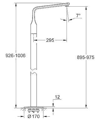 ЧертежGrohe Veris (13245000)
