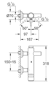 ЧертежGrohe Atrio (32652001)