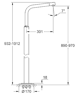 ЧертежGrohe Atrio (13228001)
