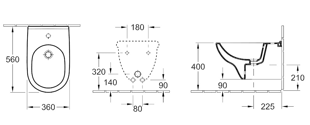ЧертежVilleroy&Boch O.NOVO (54600001)