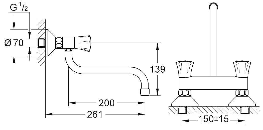 ЧертежGrohe Costa L (31187001)