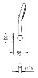 ЧертежGrohe Power& Soul Cosmopolitan (27741000)