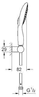 ЧертежGrohe Power&Soul (27742000)