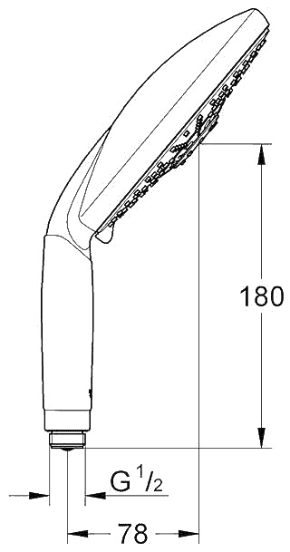 ЧертежGrohe Rainshower Classic (28765000)