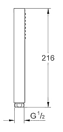 ЧертежGrohe Euphoria Cube (27698000)