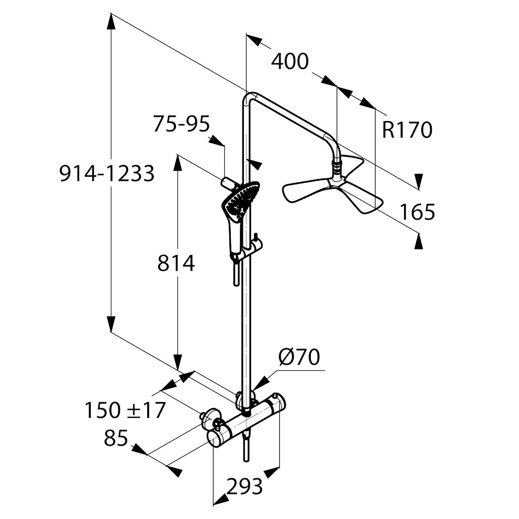 СхемаKludi Dual Shower System (670960500)