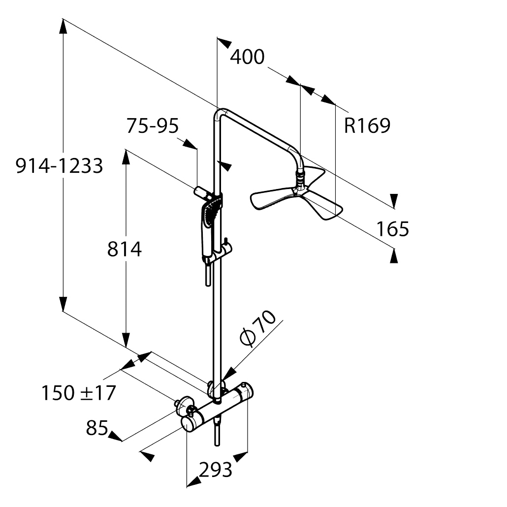 СхемаKludi Dual Shower System (670950500)