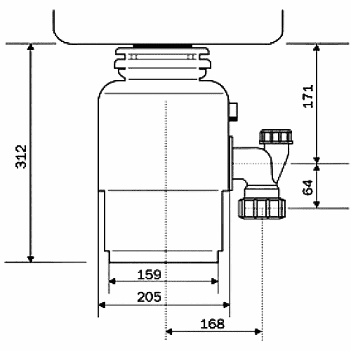 ЧертежIn-Sink-Erator Model Evolution 100