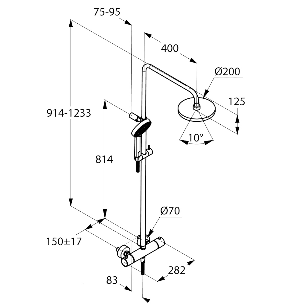 СхемаKludi Dual Shower System (660950500)