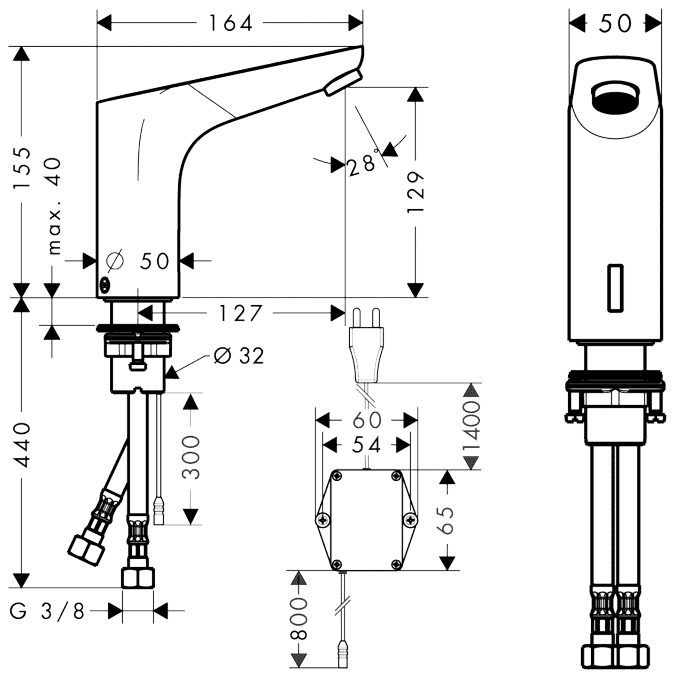ЧертежHansgrohe Focus (31174000)