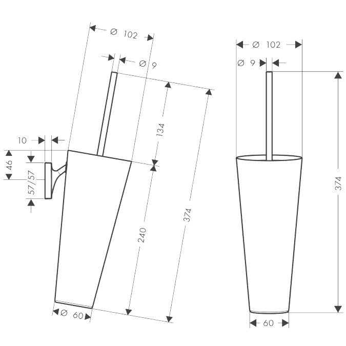 ЧертежAxor Starck Organic (42735000)