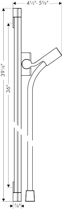 ЧертежHansgrohe Raindance Unica'S 0.9 (27636000)