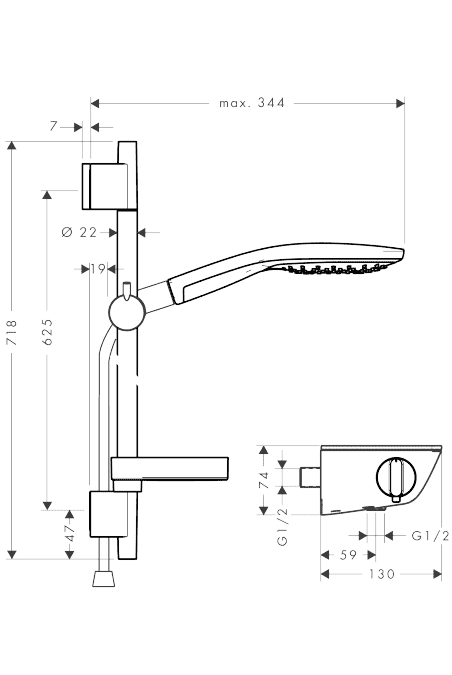 ЧертежHansgrohe Select (27036400)