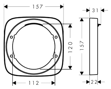 ЧертежHansgrohe PuraVida (15597000)