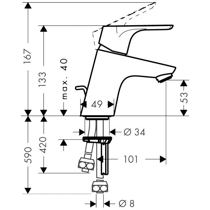 ЧертежHansgrohe Focus (31132000)