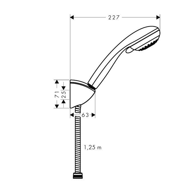 ЧертежHansgrohe Crometta 85 Multi/ Porter’C 1.25 (27568000)