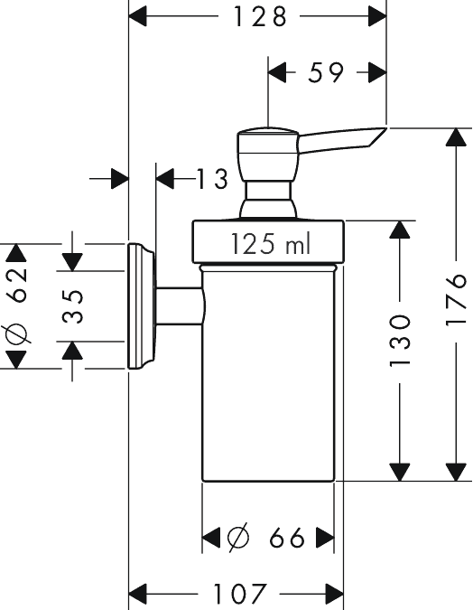 ЧертежHansgrohe Logis Classic (41614000)