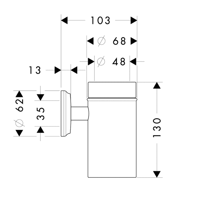 ЧертежHansgrohe Logis Classic (41618000)