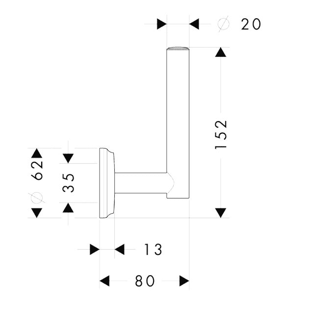 ЧертежHansgrohe Logis Classic (41617000)