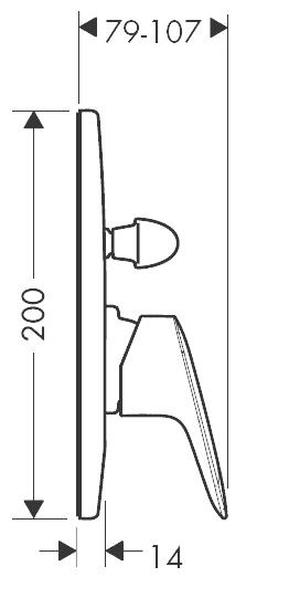 ЧертежHansgrohe Logis (71406000)