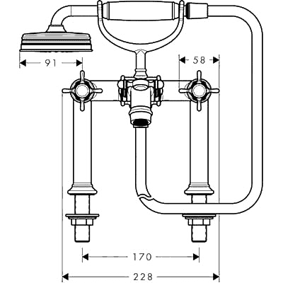 Чертеж Hansgrohe Axor Montreux (16542000)