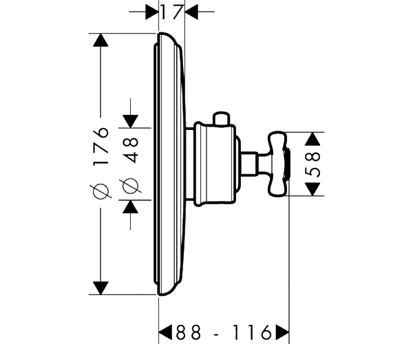 Чертеж Axor Montreux (16810000)